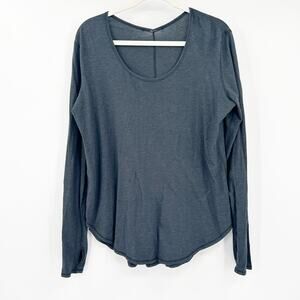 Lululemon Womens Anahatasana Pima Cotton Thumbhole Athleisure‎ Long Sleeve Tee